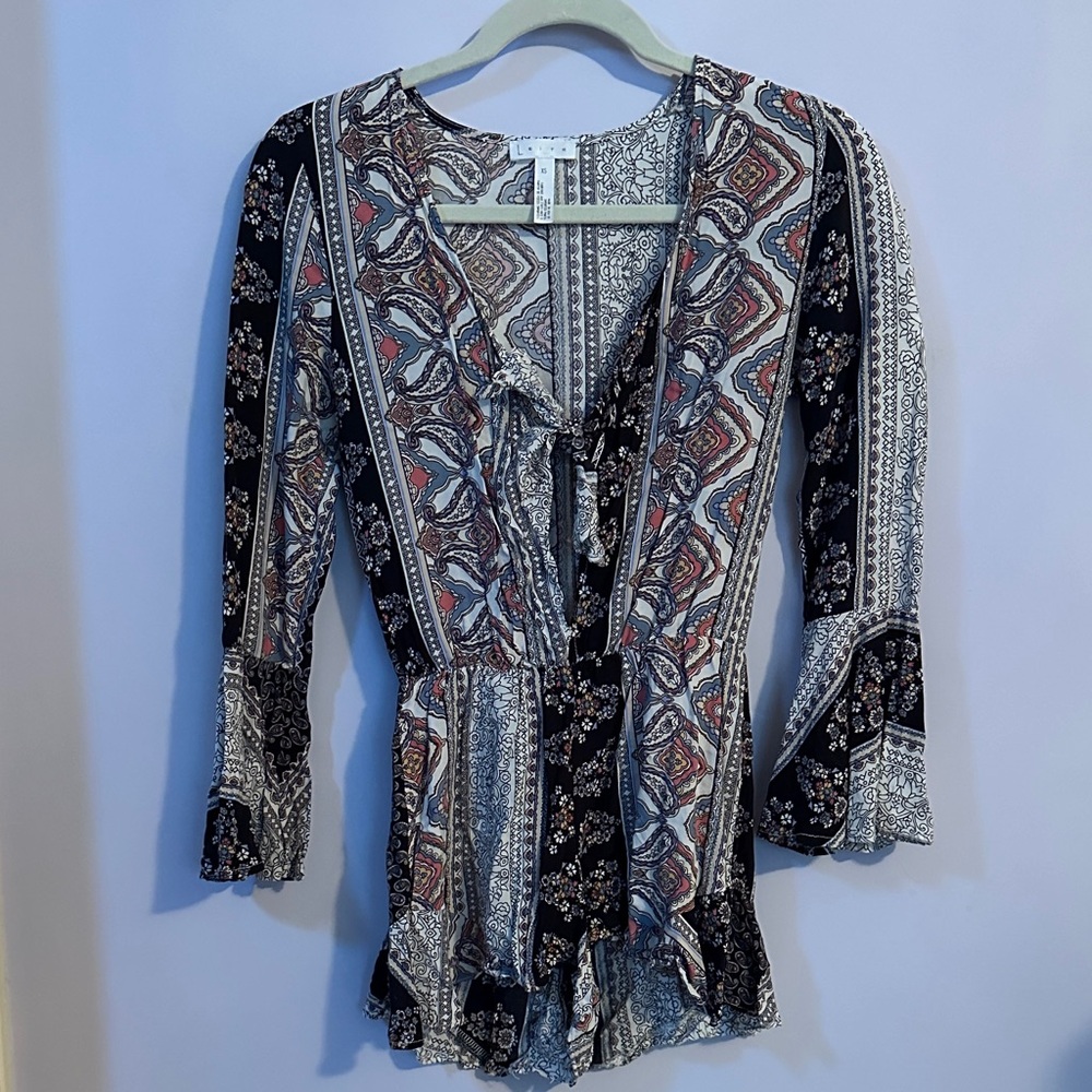 Bohemian Print Women's Romper